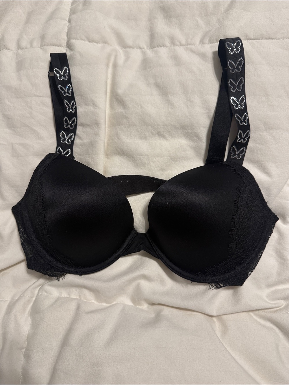 Victoria's Secret - Very Sexy Push Up Bra with Butterfly-Print Straps - 34C